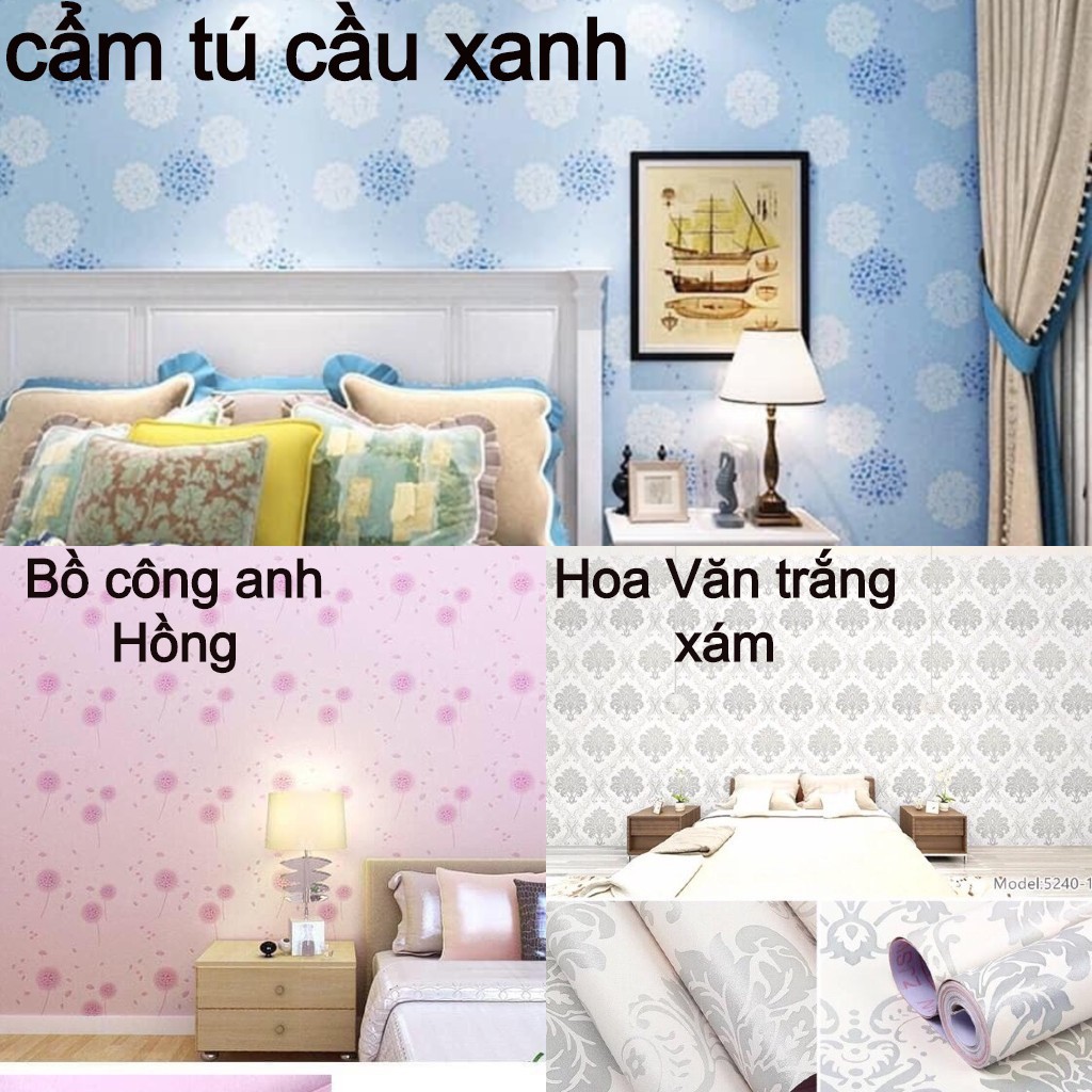 DECAL 10m Giấy dán tường khổ rộng 45cm ( có sẵn keo ) - MẶT NHÁM MÀU THUẦN NHIỀU MẪU