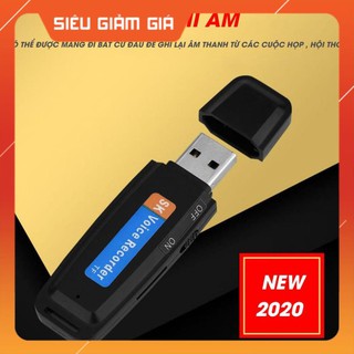 (RẺ NHẤT) Máy Ghi Âm mini USB Voice Recorder Dung lượng hỗ trợ: 32 GB