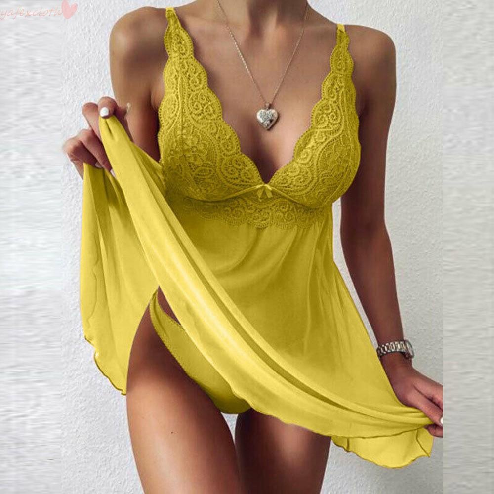 Đầm ngủ cổ chữ V size M-3XL
 | BigBuy360 - bigbuy360.vn