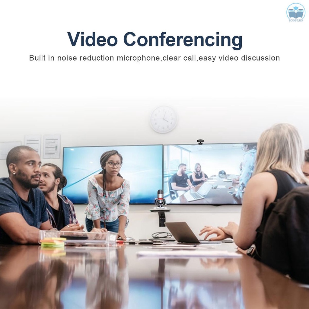 Webcam 1080p Hd 2 Mega Pixel Xoay 360 Độ Tự Động Lấy Nét Kèm Micro Cho Máy Tính | BigBuy360 - bigbuy360.vn