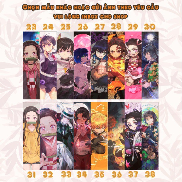 Móc khóa dây Strap NameTag Kimetsu no Yaiba / Lưỡi gươm diệt quỷ Anime Goods