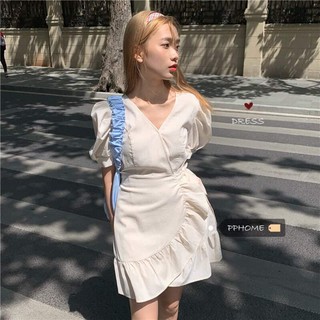 Đầm cột vạt chéo thắt nơ xinh xắn - luna dress