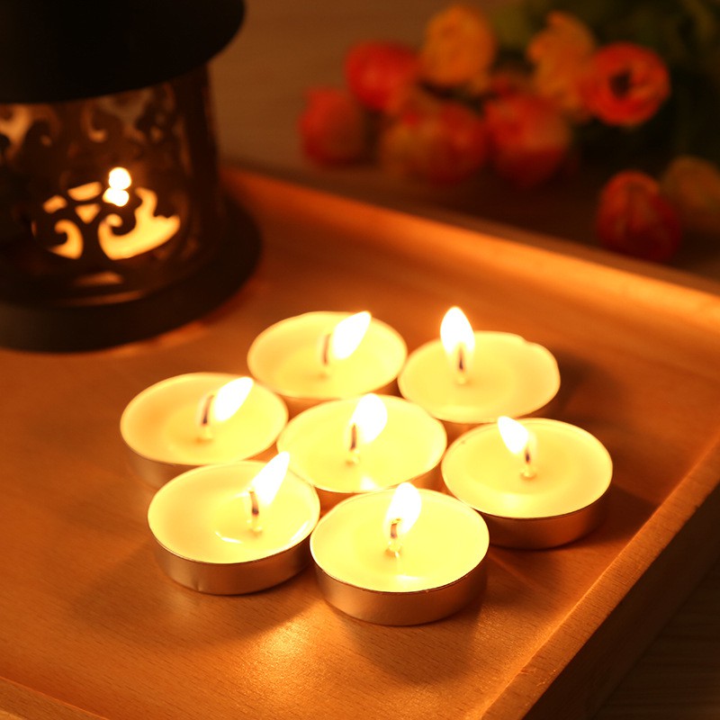 Nến Tealight Hộp 50 Viên Cháy 2 Giờ Không Mùi, Không Khói