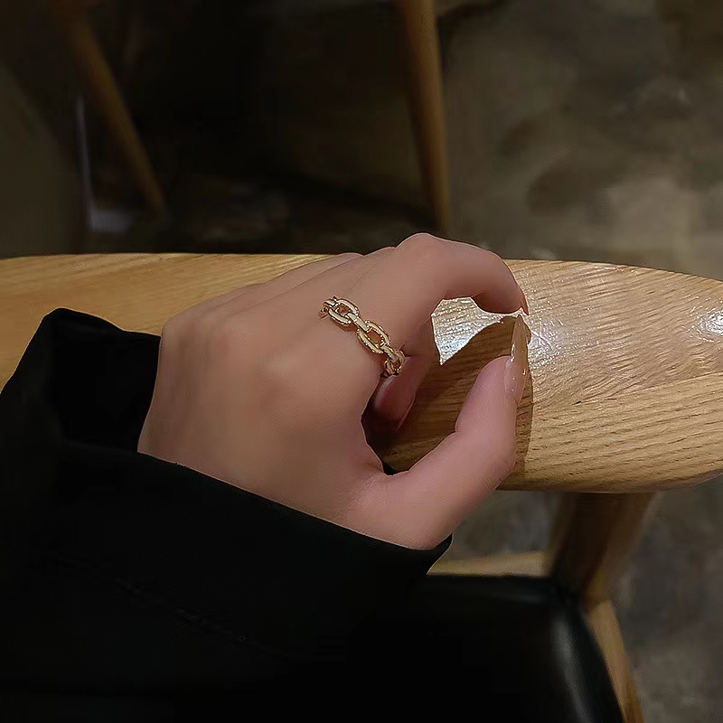 Nhẫn Đeo Tay Bằng Kim Loại Tráng Men Kiểu Retro Hàn Quốc Dễ Thương