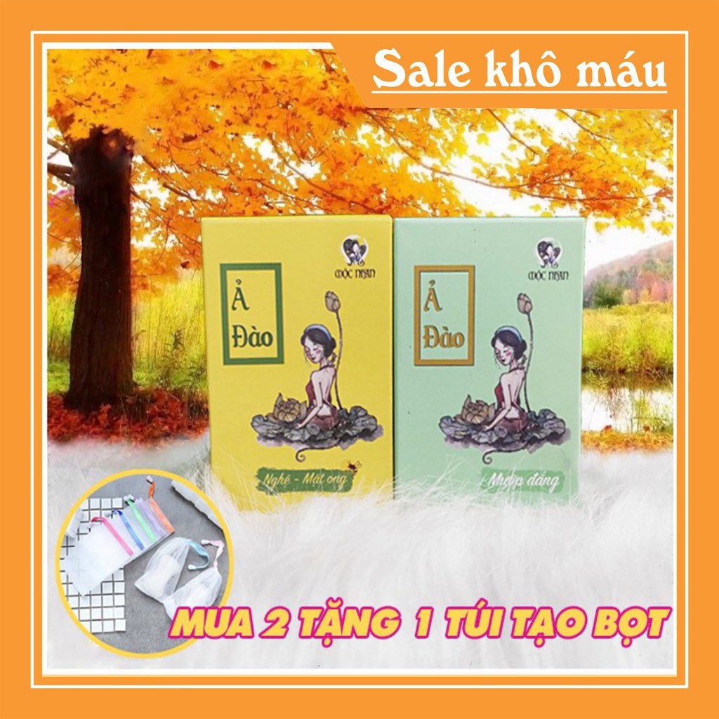 [Sale Khủng]  Xà Bông Nghệ Mật Ong - Mướp Đắng - handmade Mộc Nhan Natural - ngừa thâm, trắng sáng, mát da | BigBuy360 - bigbuy360.vn