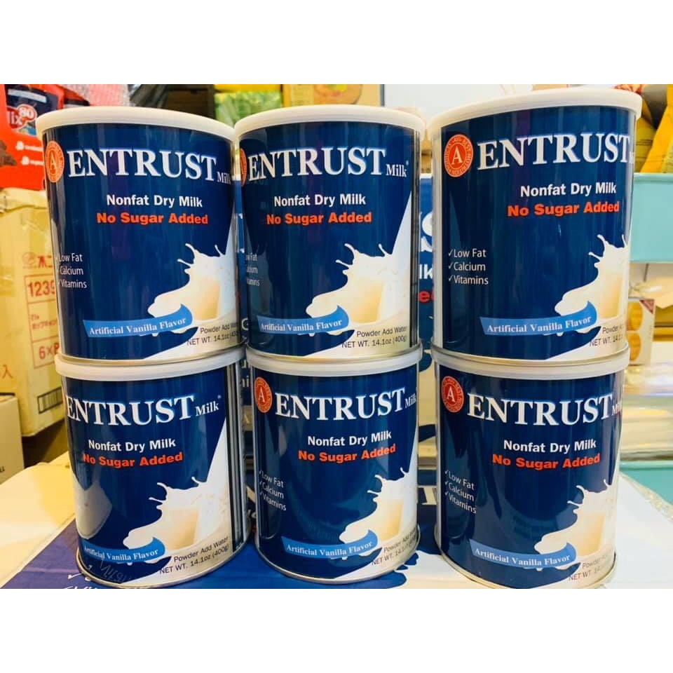 SỮA BỘT KHÔNG ĐƯỜNG ENTRUST MILK 400G USA
