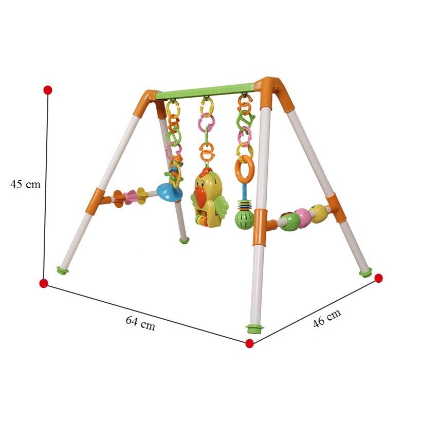 Kệ chữ A có nhạc cho bé  KT45x64x46cm