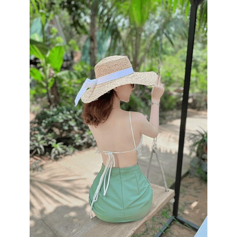 Sét Bộ Đi Chơi 2 Món Áo Hai Dây Kèm Chân Váy Chất Cotton Lạnh Mặc Đẹp Tôn Dáng [NEW UNISEX]