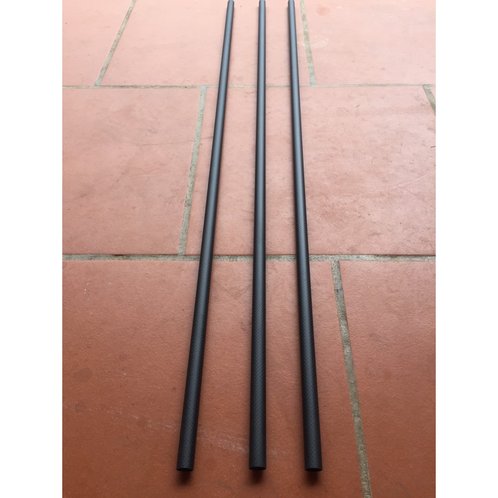 Ống carbon 3k  siêu cứng nhiều kích thước phi 16mm, 14mm, 12mm, 10mm, 8mm, 6mm