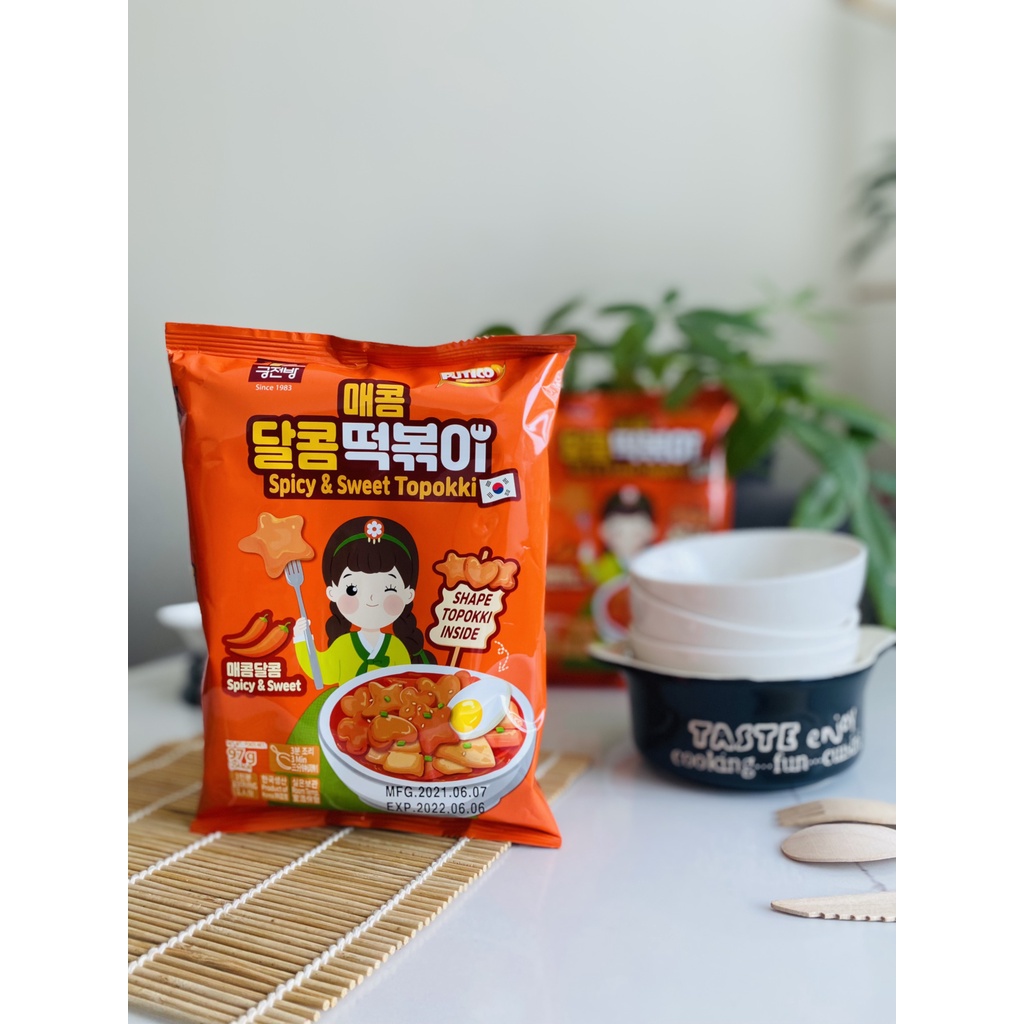 Bánh Gạo Hàn Quốc Hoa Sao Tim Tokbokki Đáng Yêu Nhiều Vị