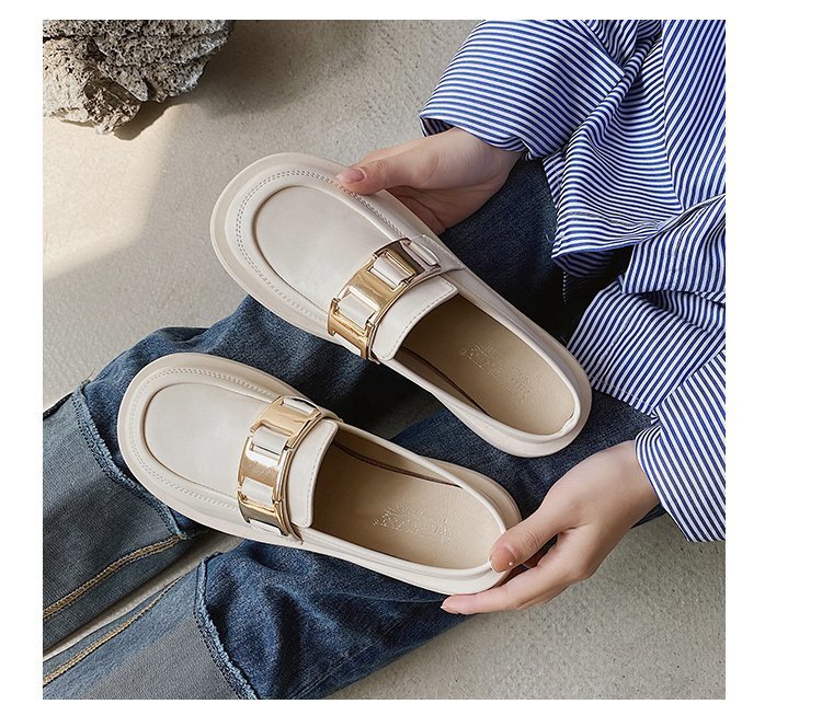 Giày Lười Bằng Da Phong Cách Trẻ Trung Thanh Lịch Dành Cho Nữ | BigBuy360 - bigbuy360.vn