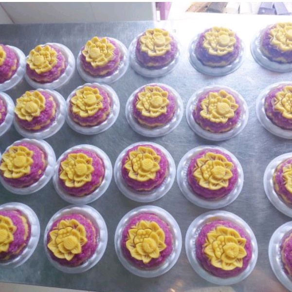 Khuôn rau câu khuôn xôi VT hình hoa cúc hồng cá sen khuôn trung thu 9cm