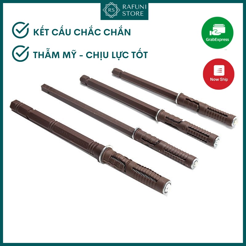 Chốt Ren Âm Tường Treo Kệ Gỗ Cực Kỳ Thẫm Mỹ Và Chắc Chắn, Tiện Lợi Với Độ Chịu Lực Tốt Lên Đến 20Kg (Lẻ 1 cái)