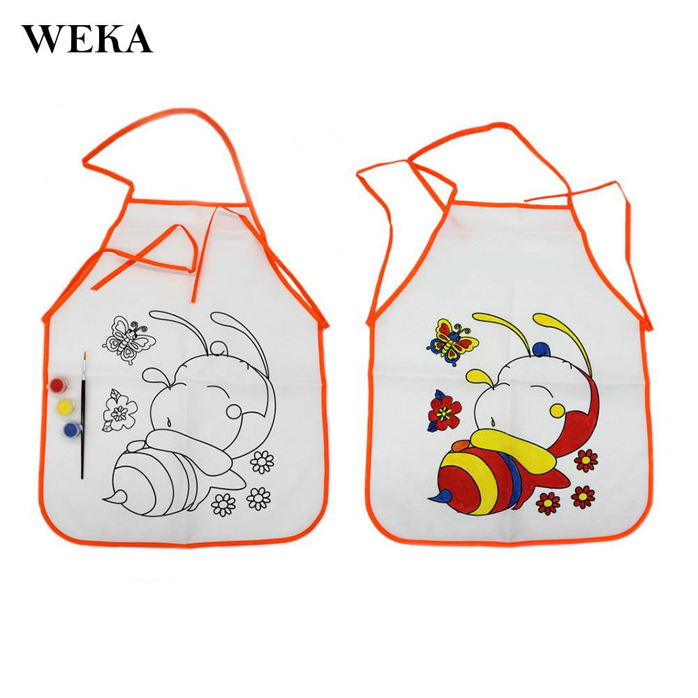 weka Kids Children Oil Painting Kit 1 Set Graffiti Apron Kitchen Art Class Acrylic Paint Fabulous