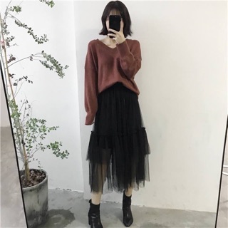 Chân váy voan tầng Hàn Quốc
