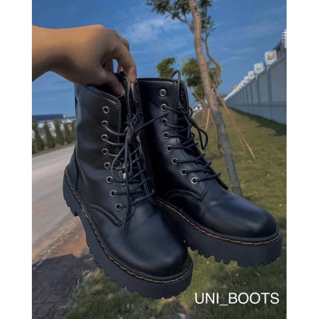 Giày boots , giày bốt cao cổ đế cao dr marten - SIG BOOTS -h91