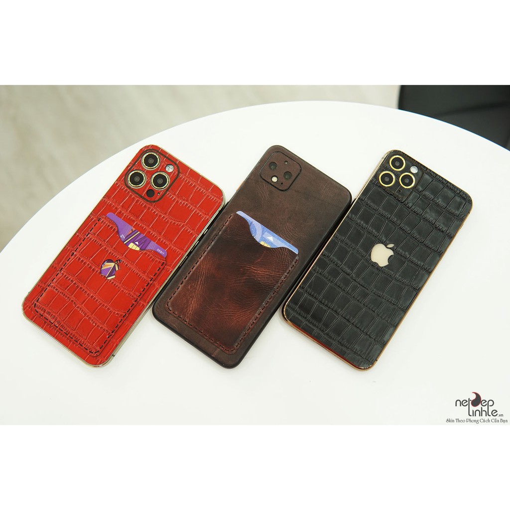 Miếng dán da iPhone 12pro max – Da bò thật 100% - chính hãng Nét Đẹp Tinh Tếi