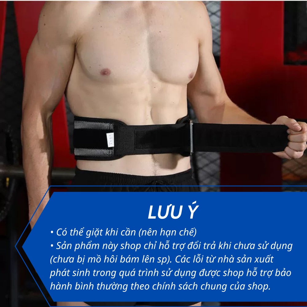 Đai Lưng Luc Giác Tập Gym Bản To Valeo Chính Hãng