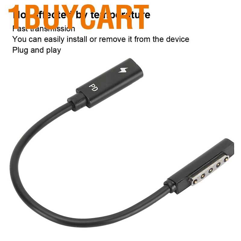 Cáp Sạc Nhanh Type C 1buycart Cho Microsoft Surface 1 / 2 Máy Tính