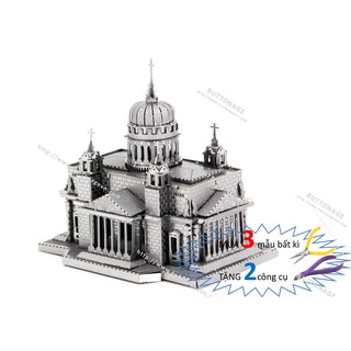 Mô Hình Lắp Ghép kim Loại 3D Nhà thờ chính tòa Thánh Isaac