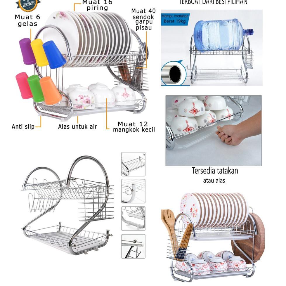 Giá Đỡ Đĩa 2 Tầng Cs 22ma8bu Sup3R Bằng Thép Không Gỉ | BigBuy360 - bigbuy360.vn