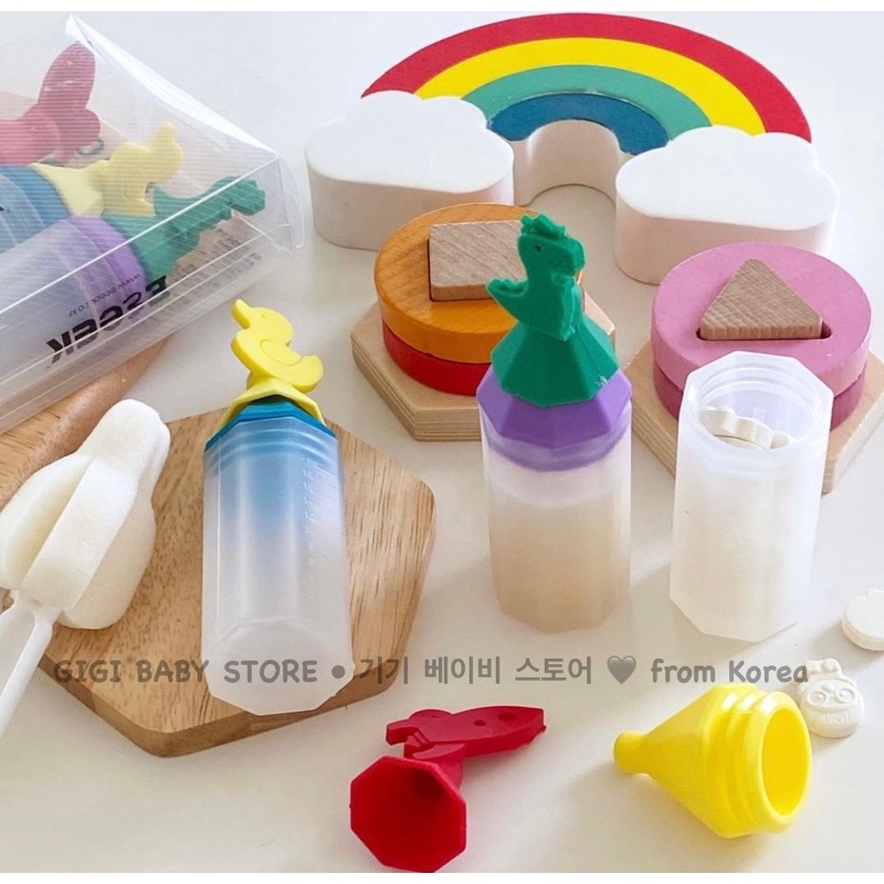 Dụng cụ uống thuốc, lọ silicone uống thuốc, vitamin cho bé EEEK Hàn Quốc