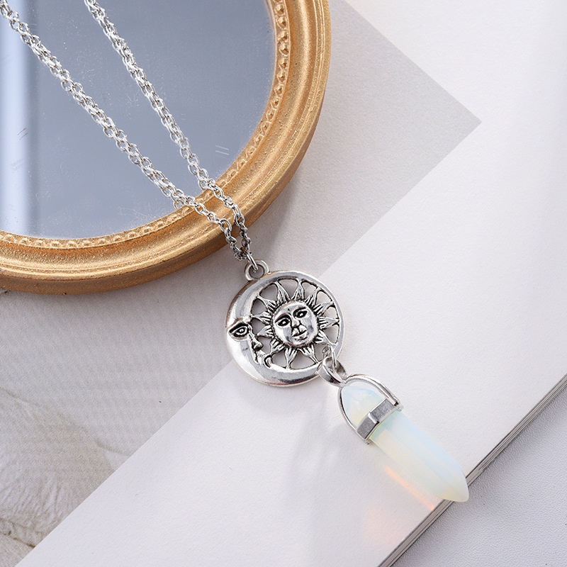 1 Vòng cổ Mặt Đá Lục Giác Chakra Thời Trang