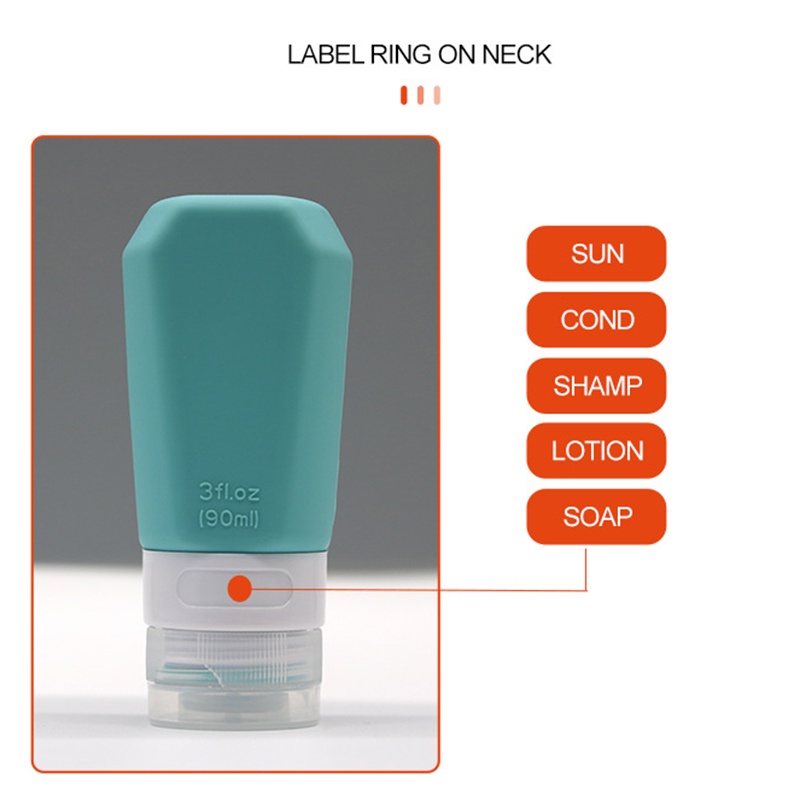 Chai Chiết Mỹ Phẩm 90ml Bằng Silicone Tiện Dụng Khi Đi Du Lịch