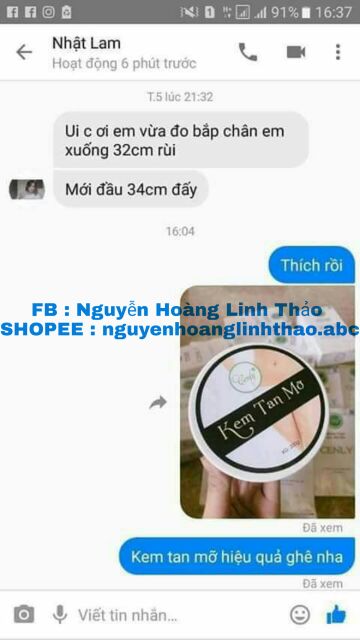 Kem Tan Mo Bung Cenly Than Thanh