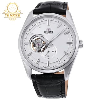 Đồng hồ Nam Orient cơ tự động hở tim, mặt trắng, dây da, kính shapphire RA-AR0004S10B