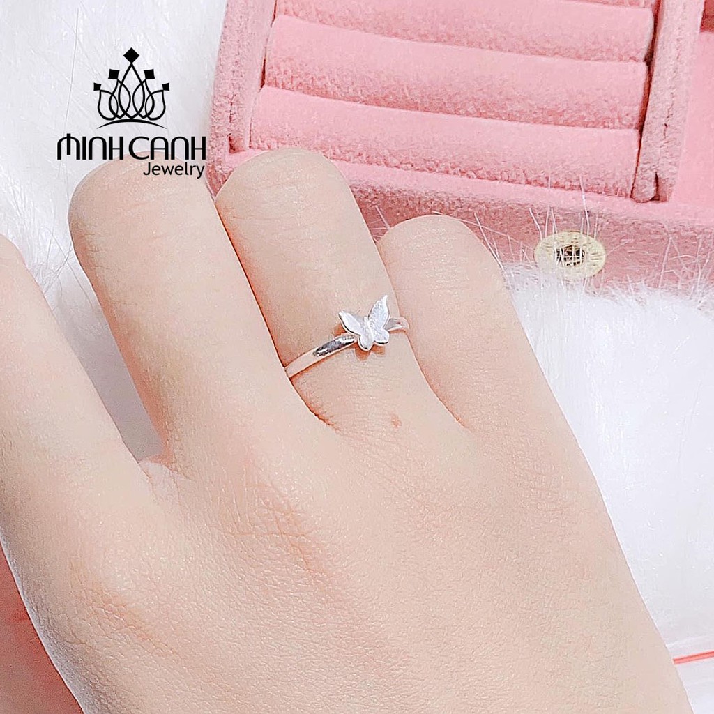 Nhẫn Bướm Trơn Bạc Ta Freesize - Minh Canh Jewelry