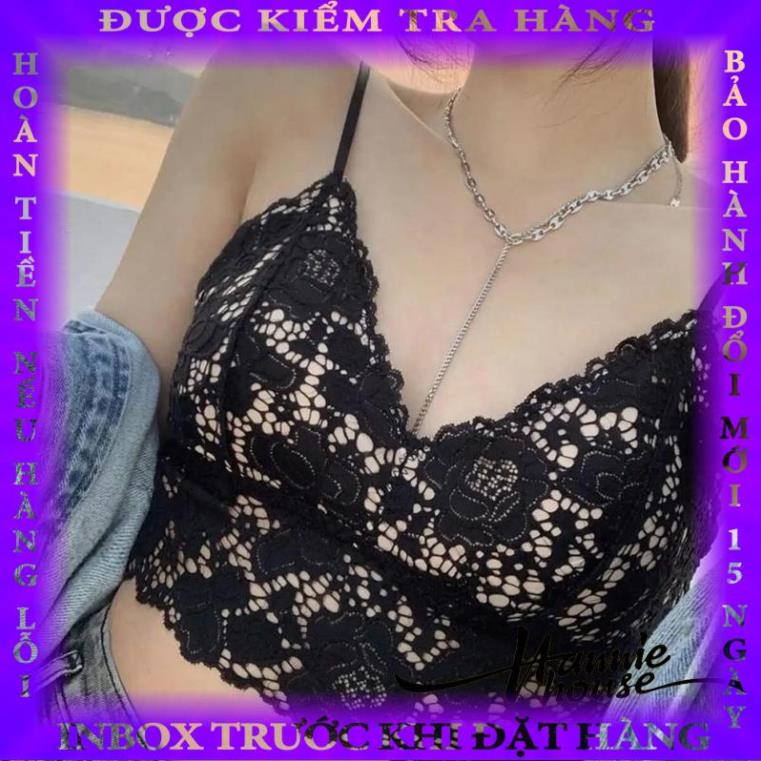 Áo bra ren hoa có mút nâng ngực thời trang gợi cảm dành cho nữ dongthao