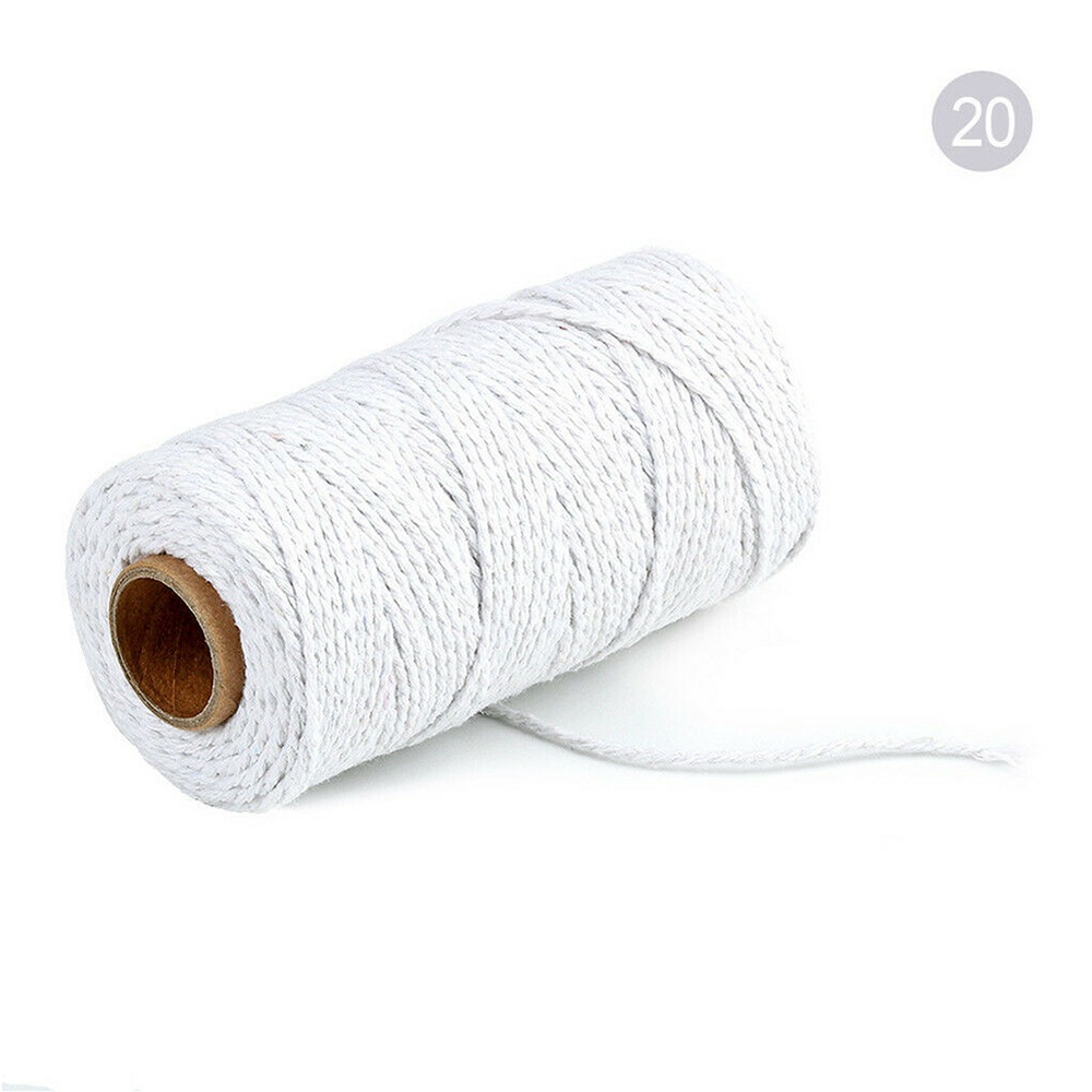 Cuộn Dây Cotton Lanh Nhiều Màu 100m 2mm Dùng Làm Đồ Thủ Công Diy