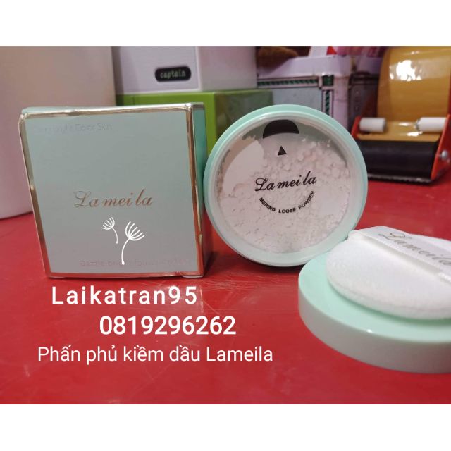 Phấn phủ kiềm dầu dạng bột Lameila (mẫu mới)