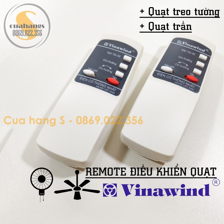 Remote điều khiển quạt Vinawind thay thế