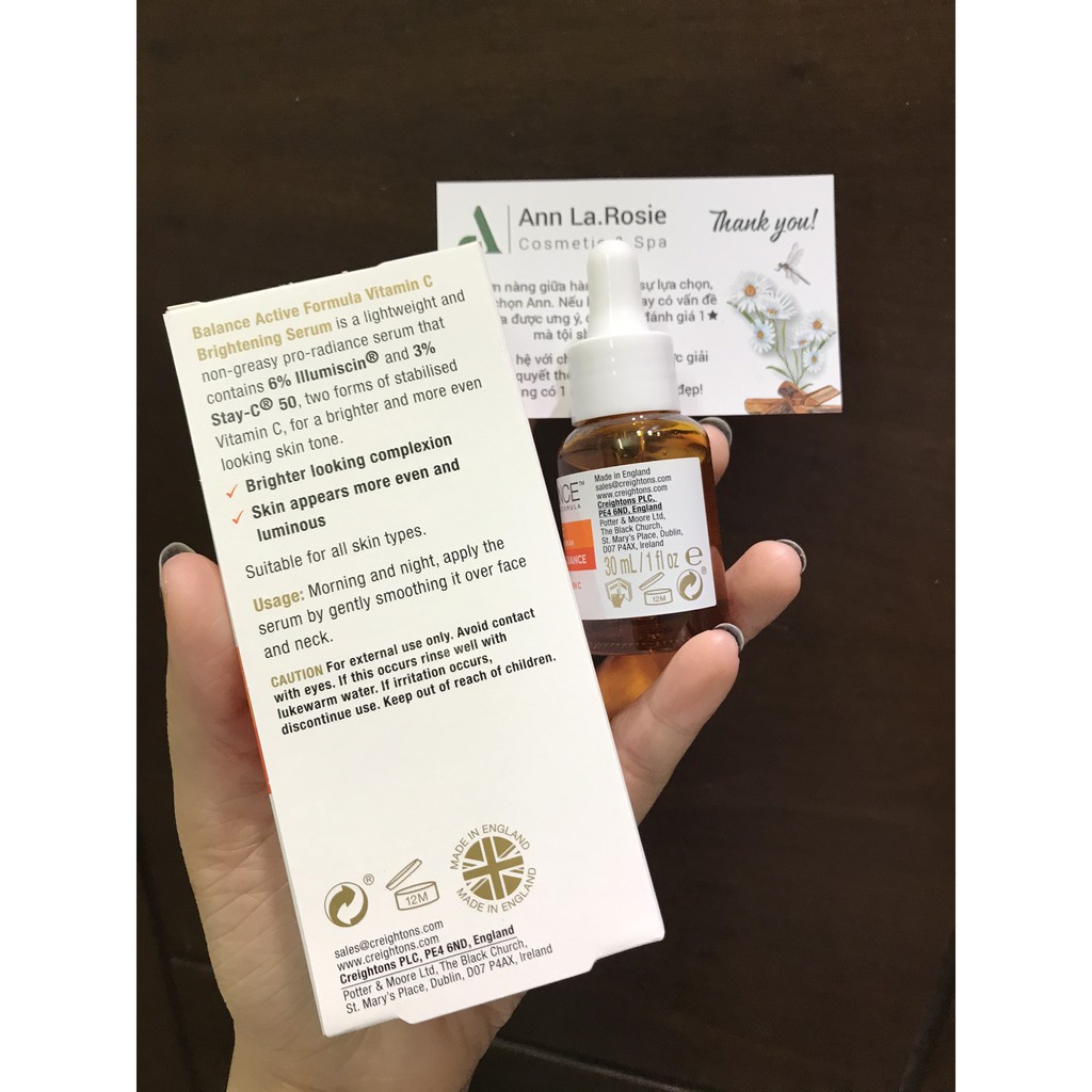 Serum vitamin C Sáng Da Balance 30ml