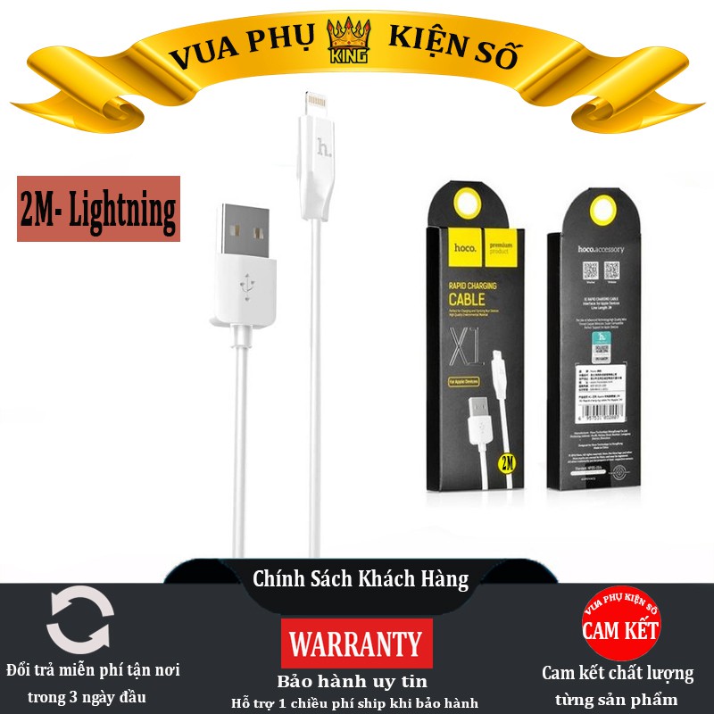 Cáp sạc HOCO X1 - DÀI 2M - SẠC PIN VÀ TRUYỀN TẢI DỮ LIỆU ỔN ĐỊNH - Cáp Iphone