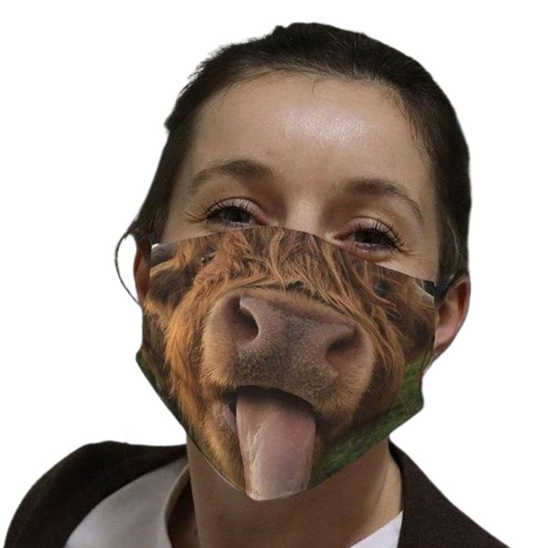 Bộ 7 Món Đồ Hóa Trang Biểu Tượng Cảm Xúc Ngựa 3D Chống Bụi Bẩn Chống Nắng Giặt Sạch Được