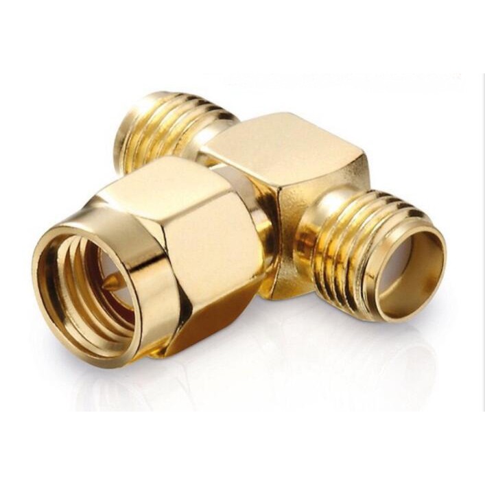 Đầu chia tín hiệu cho Anten chuẩn SMA chữ T 1 ra 2
