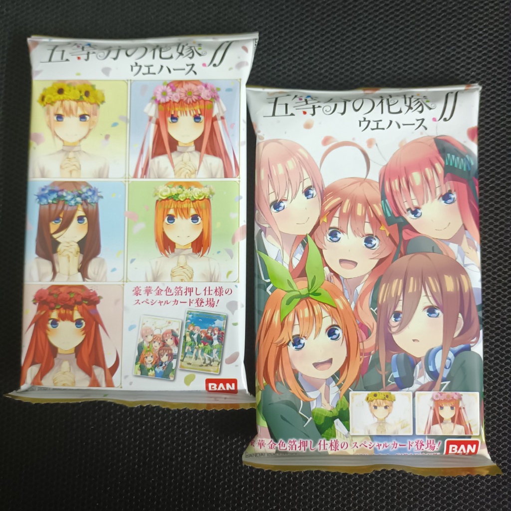 01 gói Thẻ nhân phẩm Nhà có 5 nàng dâu Gotoubun no Hanayome