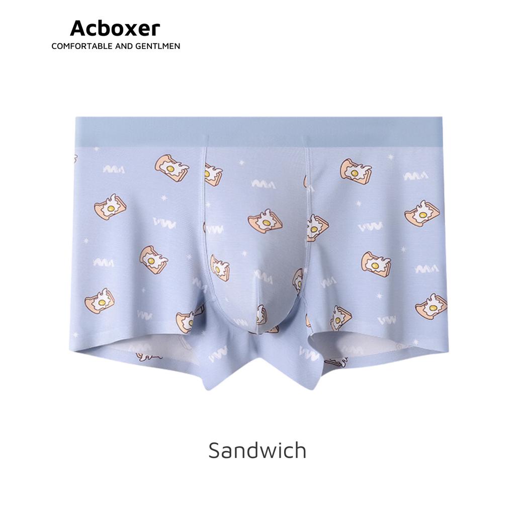 Quần sịp đùi nam boxer vải Modal  in họa tiết cạp đúc không đường may mềm mại thoáng khí ACBX22