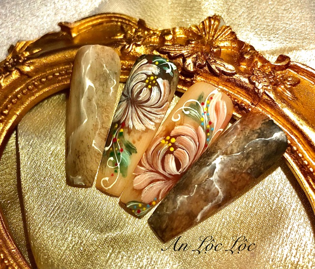 Set 3 cây cọ vẽ hoa cúc