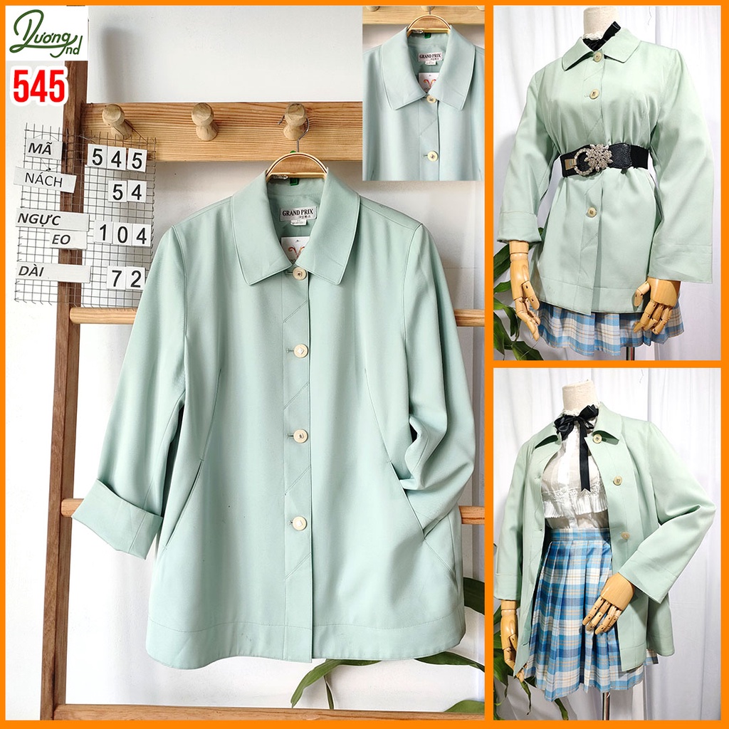 Áo Blazer nữ dáng dài eo trên 85cm nhà Dương2hand | BigBuy360 - bigbuy360.vn