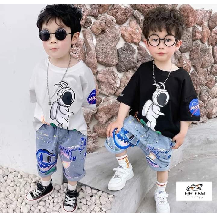 Set bộ Nasa áo cotton quần bò