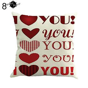 Vỏ gối sofa họa tiết tình yêu lãng mạn cho ngày lễ tình nhân