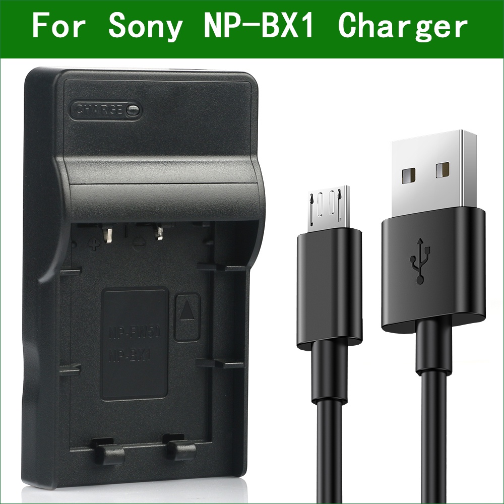Bộ Sạc Micro USB NP-BX1 NP BX1 Cho Sony DSC-RX100 III (RX100 M3) HDR-AS10 HDR-AS15 HDR-AS30V HDR-AS100V