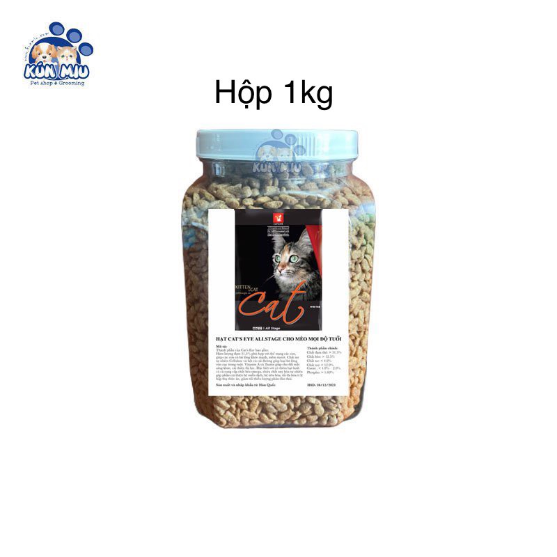 Thức ăn tổng hợp cho mèo hộp 1kg nguyên seal cao cấp, ổn định hệ tiêu hóa,tiêu búi lông,tăng cường hệ miễn dịch