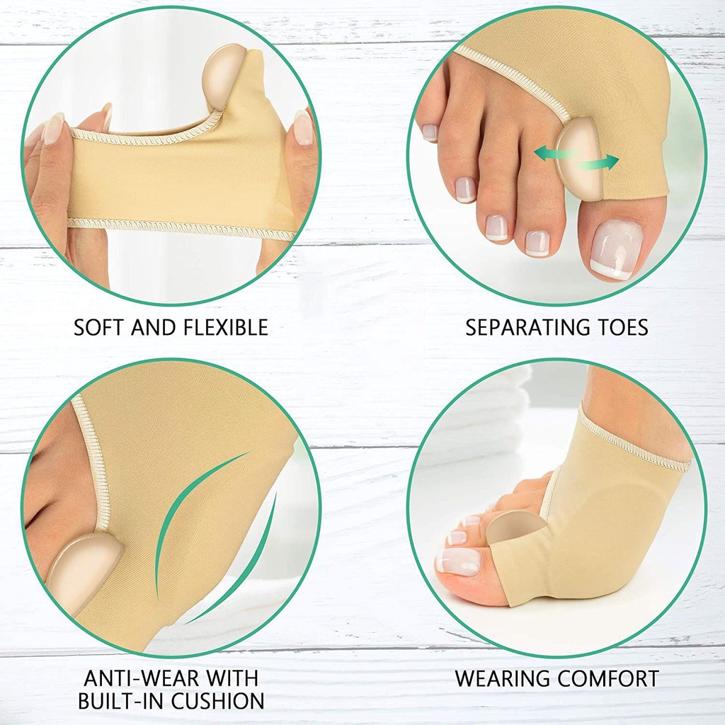 Dụng Cụ Tách Ngón Chân Bằng Gel Thoải Mái Giúp Chăm Sóc Sức Khỏe