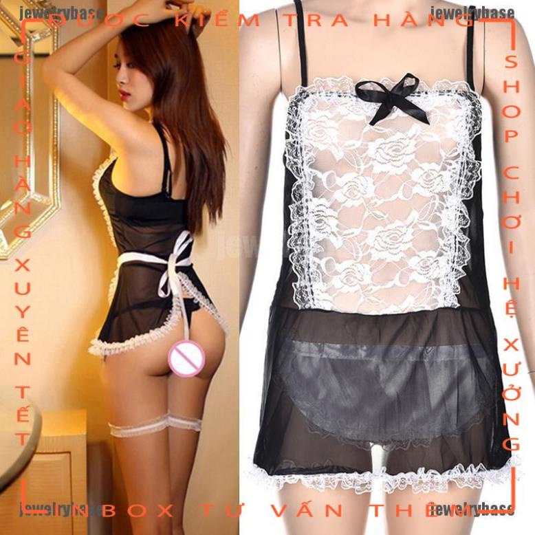 Set đồ ngủ hóa trang hầu gái phối ren gợi cảm  - hot tiktok | BigBuy360 - bigbuy360.vn