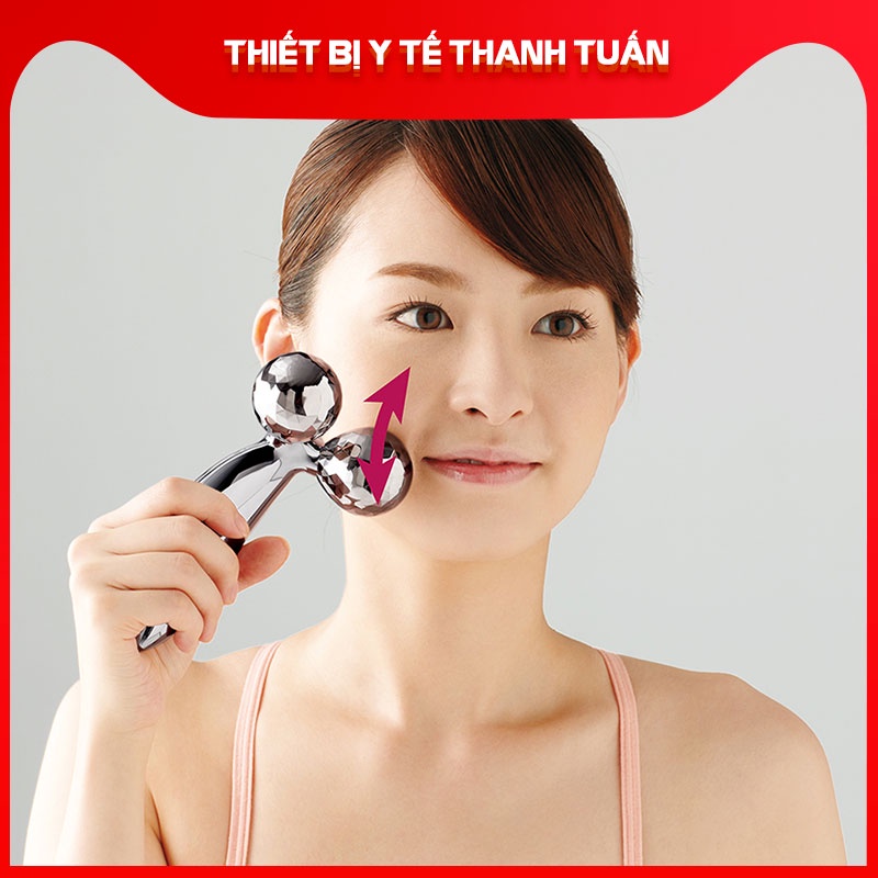 Dụng Cụ Massage Bằng Tay 3D Dùng Cho Mặt Và Cơ Thể - Cây Lăn Massage 3D Hàn Quốc